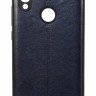 Накладка силиконовая для смартфона Xiaomi Redmi 7, Fashion Leather Case Dark blu