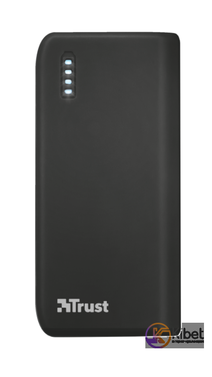 Универсальная мобильная батарея 4400 mAh, Trust Primo, Black, 1xUSB 5V 1A, LED и
