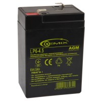 Батарея для ИБП 6В 4.5Ач Gemix LP6-4.5 ШxДxВ 70x46x100