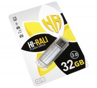 USB 3.0 Флеш накопитель 32Gb Hi-Rali Corsair series Silver, HI-32GB3CORSL