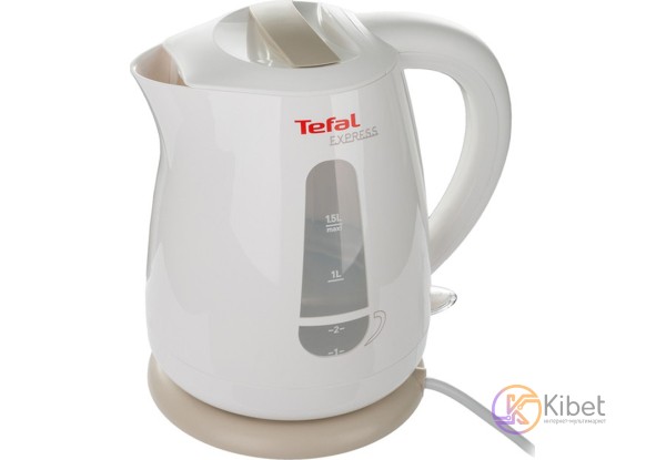 Чайник Tefal KO299130 White, 2200W, 1.5L, индикатор уровня воды, пластик