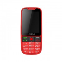 Мобильный телефон Sigma mobile Comfort 50 Elegance Red 'бабушкофон', 2 Sim, дисп