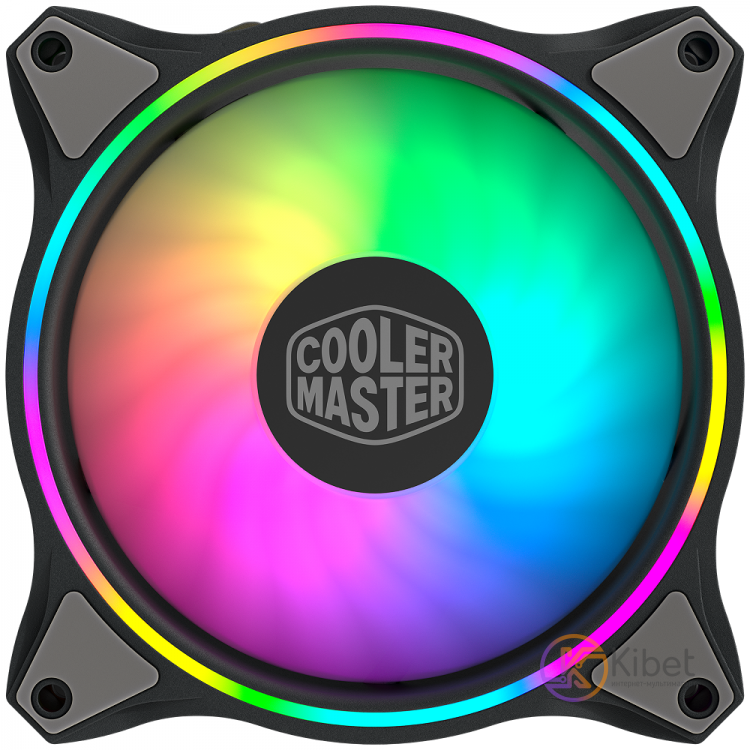 Вентилятор 120 мм, Cooler Master MasterFan MF120 Halo 3in1, RGB контроллер, 120х