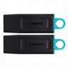 USB 3.2 Флеш накопитель 64Gb Kingston DataTraveler Exodia, Black Teal (DTX 64GB-