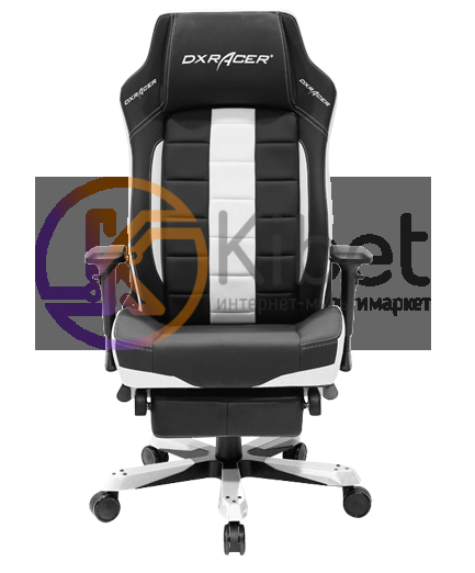 Игровое кресло DXRacer Classic OH CA120 N Black-White + подножка (62185)