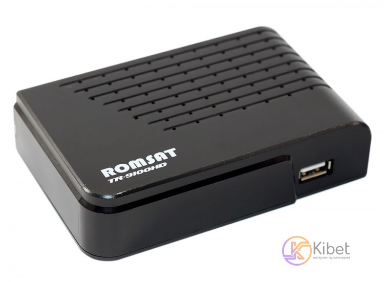 TV-тюнер внешний автономный Romsat TR-9100HD Black, DVB-T2, PVR, HDMI, USB (TR-9