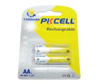 Аккумулятор AA, 1300 mAh, PKCELL, 2 шт, Rechargeable, 1.2V, Blister