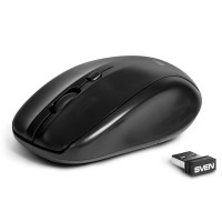 Мышь Sven RX-305, Black, беспроводная, USB, оптическая, 800 1200 1600 dpi, 3 кно