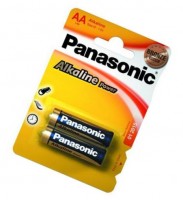 Батарейки AA, Panasonic Alkaline Power, щелочная, 2 шт, 1.5V, Blister (LR6REB 2B