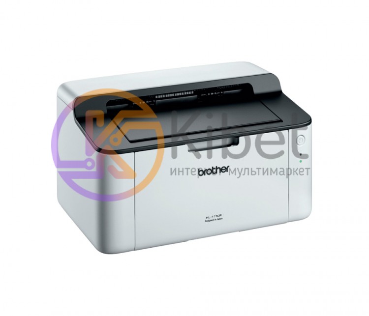 Принтер лазерный ч б A4 Brother HL-1110R, Black Grey, 600x2400 dpi, до 20 стр ми