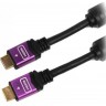 Кабель HDMI - HDMI, 5 м, Black Purple, V1.4, Viewcon, позолоченные коннекторы, ц