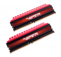 Модуль памяти 8Gb x 2 (16Gb Kit) DDR4, 3400 MHz, Patriot Viper 4, Red, 16-18-18-
