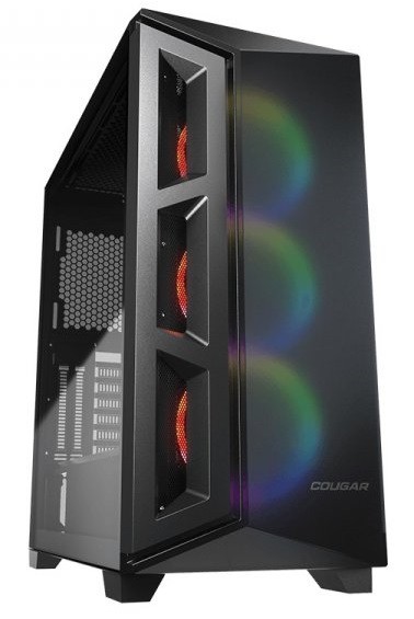 Корпус Cougar Dark Blader X5 RGB Black, без БП, ATX mATX mini-ITX, 4*3.5' 4*2.5'