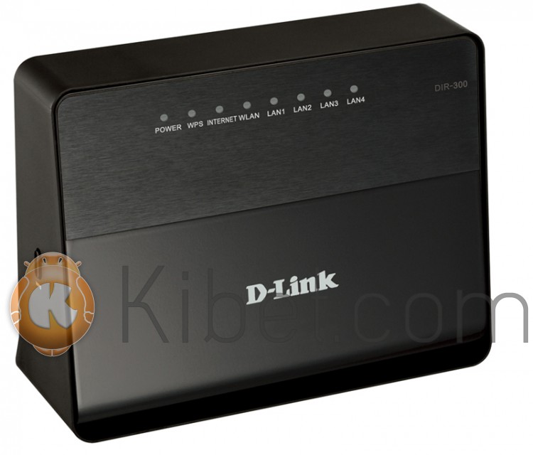 Интернет-шлюз D-Link DIR-300 A D1, Wi-Fi 802.11g n, до 150 Mb s, 4 LAN 10 100 Mb