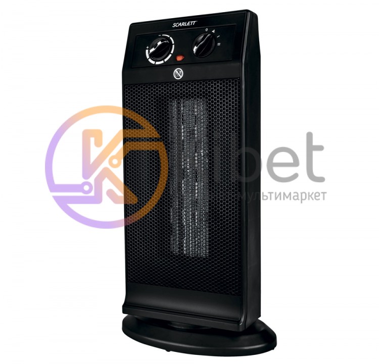 Тепловентилятор Scarlett SC-FH53K05 Black, 2000W, керамический нагреватель, 2 ск