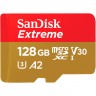 Карта памяти microSDHC, 128Gb, Class10 UHS-I U3 V30 A2, SanDisk Extreme for Mobi