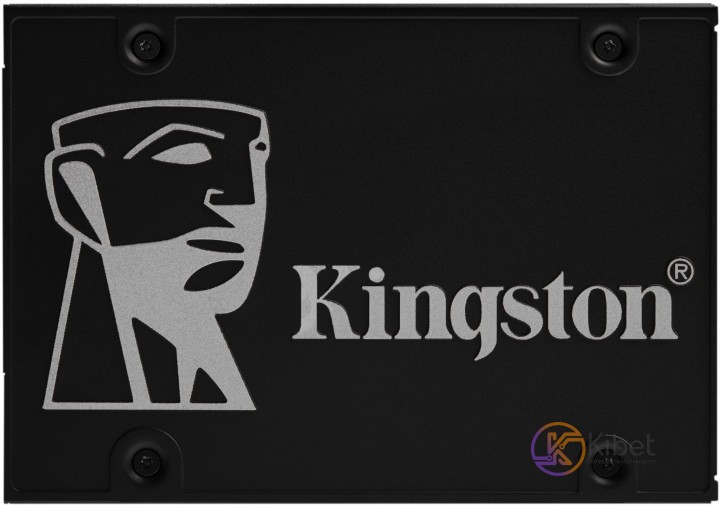 Твердотельный накопитель 1Tb, Kingston KC600, SATA3, 2.5', 3D TLC, 550 520 MB s,
