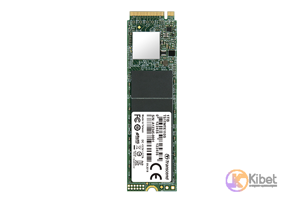 Твердотельный накопитель M.2 512Gb, Transcend 110S, PCI-E 3.0 x4, 3D TLC, 1700 1