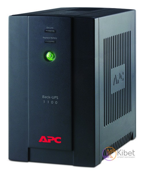 ИБП APC Back-UPS BX1100CI-RS Black, 1100VA, 660W, линейно-интерактивный, 4 розет