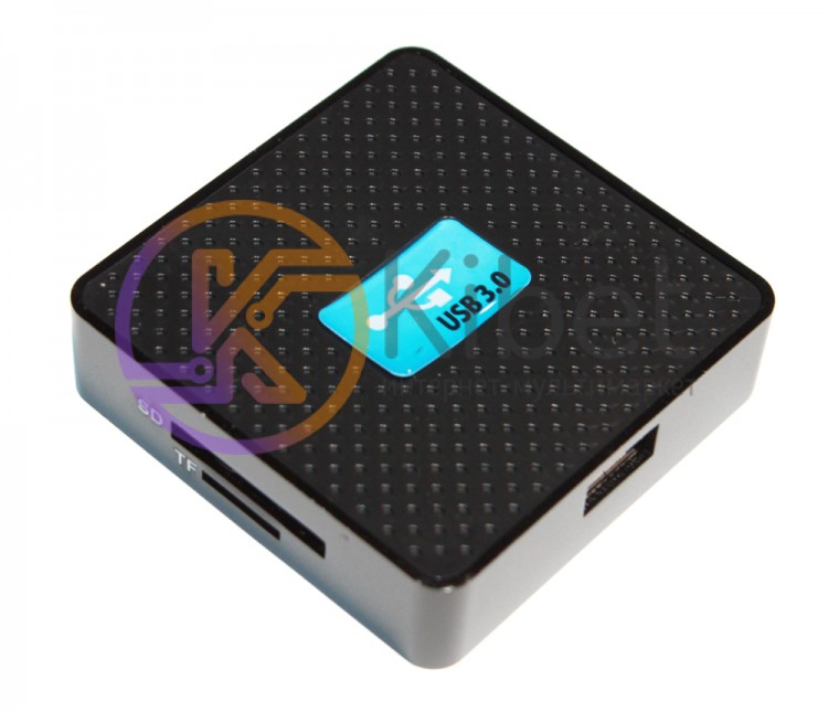 Концентратор USB 3.0, HDH-939, Black, SD MMC MS TF M2, USB2.0
