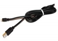 Кабель USB - Lightning, Voltex Long, Black, 2 м, алюминевые коннектора, 2A