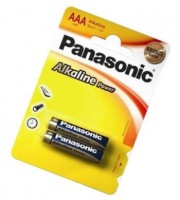 Батарейки AAA, Panasonic Alkaline Power, щелочная, 2 шт, 1.5V, Blister (LR03REB