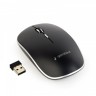 Мышь Gembird MUSW-4BS-01 беспроводная, Black, бесшумная, dpi:1600, USB, AAx1 шт