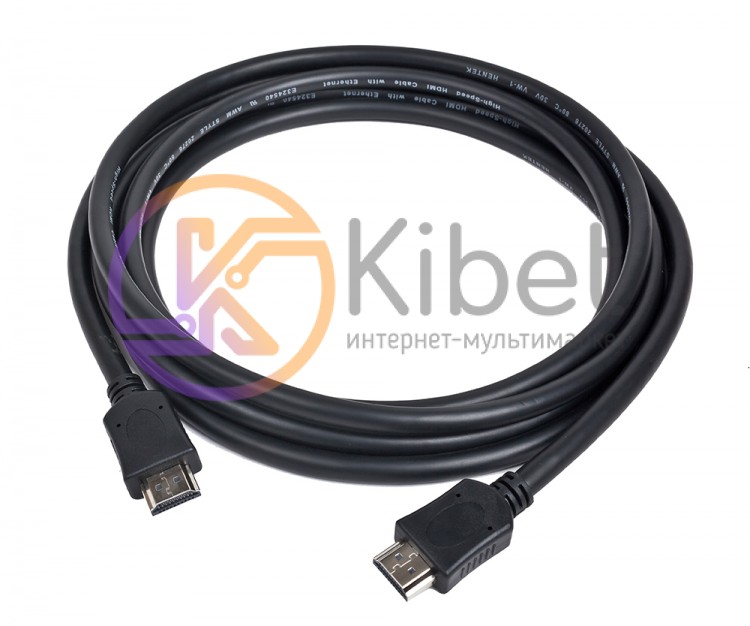 Кабель HDMI - HDMI 10 м Cablexpert Black, V2.0, позолоченные коннекторы (CC-HDMI