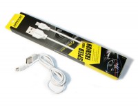 Кабель USB - microUSB, Joyroom 'Speed Fashion', White, 1 м (S-L123)