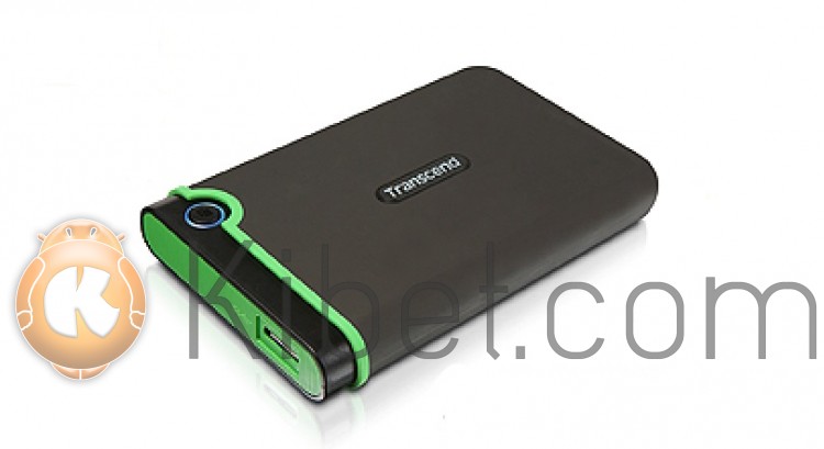 Внешний жесткий диск 1Tb Transcend StoreJet 25M3, Black Green, 2.5', USB 3.0 (TS