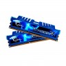 Модуль памяти 4Gb x 2 (8Gb Kit) DDR3, 2400 MHz, G.Skill RipjawsX, Blue, 11-13-13