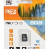 Карта памяти microSDHC, 8Gb, Class 6, Mibrand, без адаптера (MICDC6 8GB)