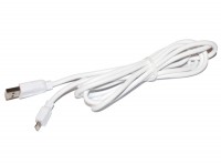 Кабель USB - Lightning, Voltex Long, White, 2 м, алюминевые коннектора, 2A