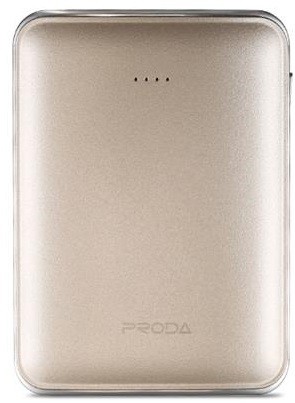Универсальная мобильная батарея 10000 mAh, Remax 'Proda Mink' Gold, 2xUSB, 5V