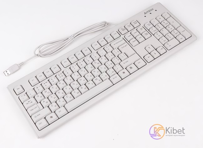 Клавиатура A4tech KM-720 Black, Rus+Ukr, ergonomic PS 2