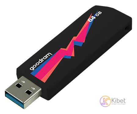 USB 3.1 Флеш накопитель 64Gb Goodram UCL3 (Cl!ck) Black (UCL3-0640K0R11)