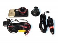Автомобильный видеорегистратор Tenex DoubleCam D1 4', 2 камера, 1920x1080 (30 fp