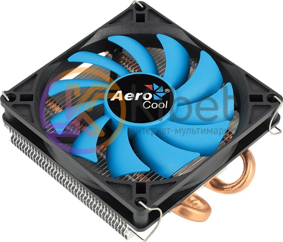 Кулер для процессора Aerocool Verkho 2 Slim, алюминий медь, 1x90 мм, для Intel 1