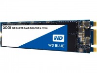 Твердотельный накопитель M.2 250Gb, Western Digital Blue, SATA3, TLC 3D NAND, 50
