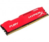 Модуль памяти 8Gb DDR4, 3200 MHz, Kingston HyperX Fury, Red, 18-21-21, 1.2V, с р