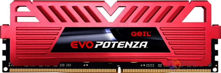 Модуль памяти 16Gb DDR4, 2666 MHz, Geil Evo Potenza, Red, 19-19-19-43, 1.2V, с р
