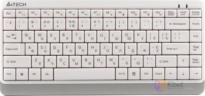 Клавиатура A4tech FK11 White, Fstyler Compact Size keyboard, USB (FK11)