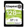 Карта памяти SDHC, 128Gb, Class10 UHS-I, Kingston Canvas Select (SDS 128GB)