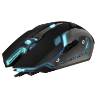 Мышь Sven RX-G740 Gaming, Black, USB, оптическая, 800 1200 1800 2400 dpi, 5 кноп