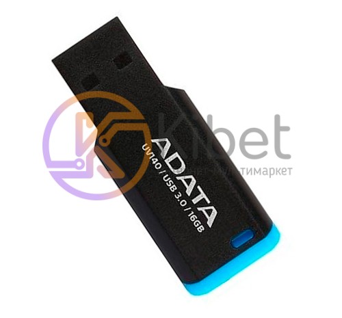USB 3.0 Флеш накопитель 16Gb A-Data UV140 Black AUV140-16G-RBE