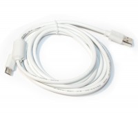 Кабель USB - USB 3.1 Type C, White, 2 м High Speed