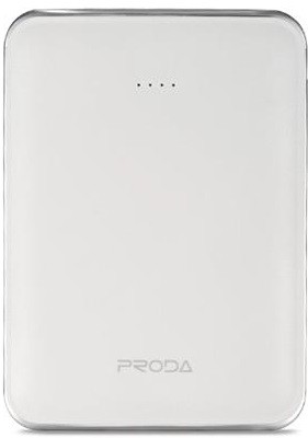 Универсальная мобильная батарея 10000 mAh, Remax 'Proda Mink' White, 2xUSB, 5V