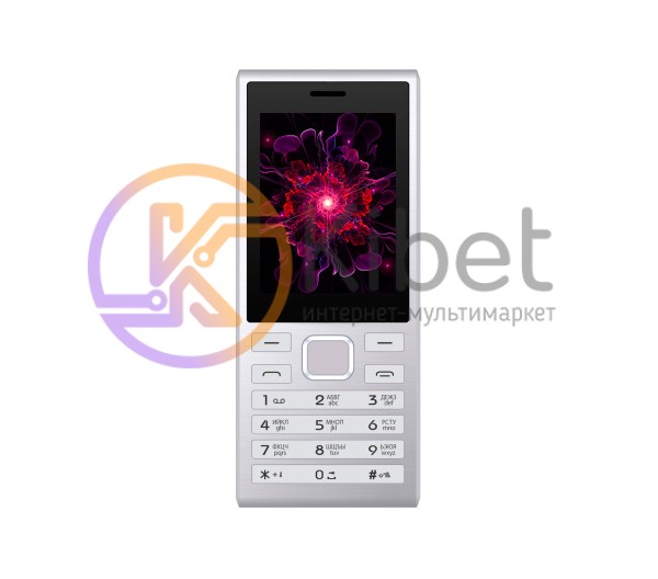 Мобильный телефон Nomi i247 Silver, 2 Sim, 2.4' (320x240) TFT, Spreadtrum MT6060