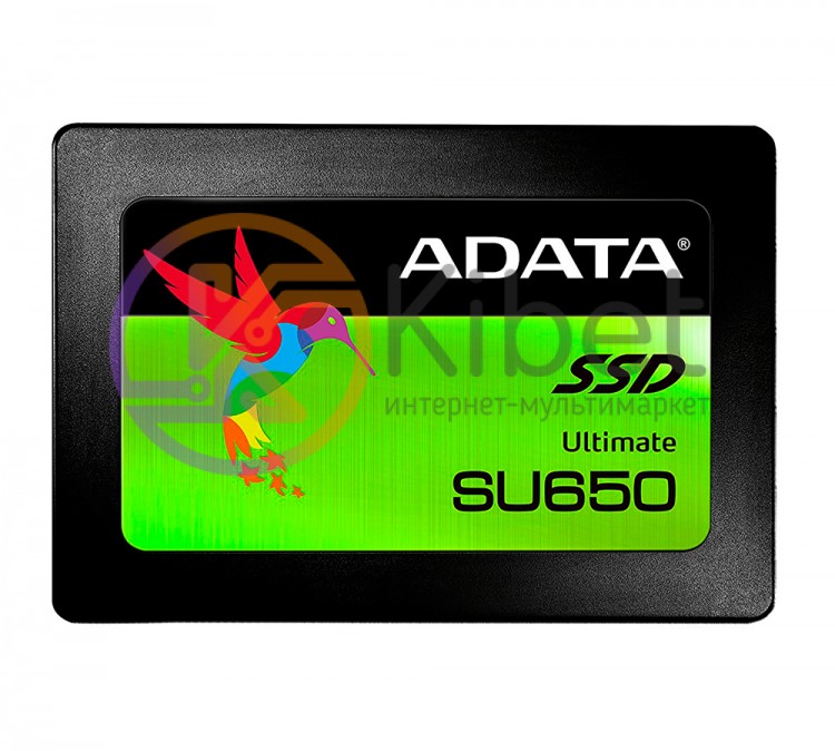 Твердотельный накопитель 480Gb, ADATA Ultimate SU650, SATA3, 2.5', 3D TLC, 520 4
