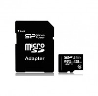 Карта памяти Silicon Power microSDXC 128 GB Class 10 UHS-I Elite + adapter (SP12